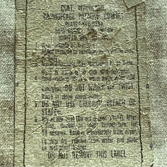 Men's Military Coat U.S. Air Force Woodland Camo Size Small Regular - Picture 8 of 11